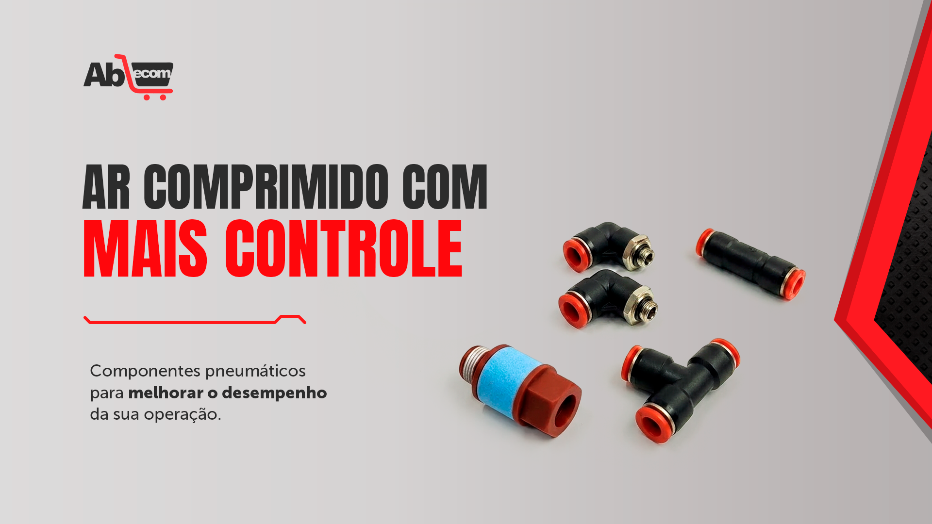 Ar comprimido com mais controle — componentes pneumáticos para melhorar o desempenho da operação